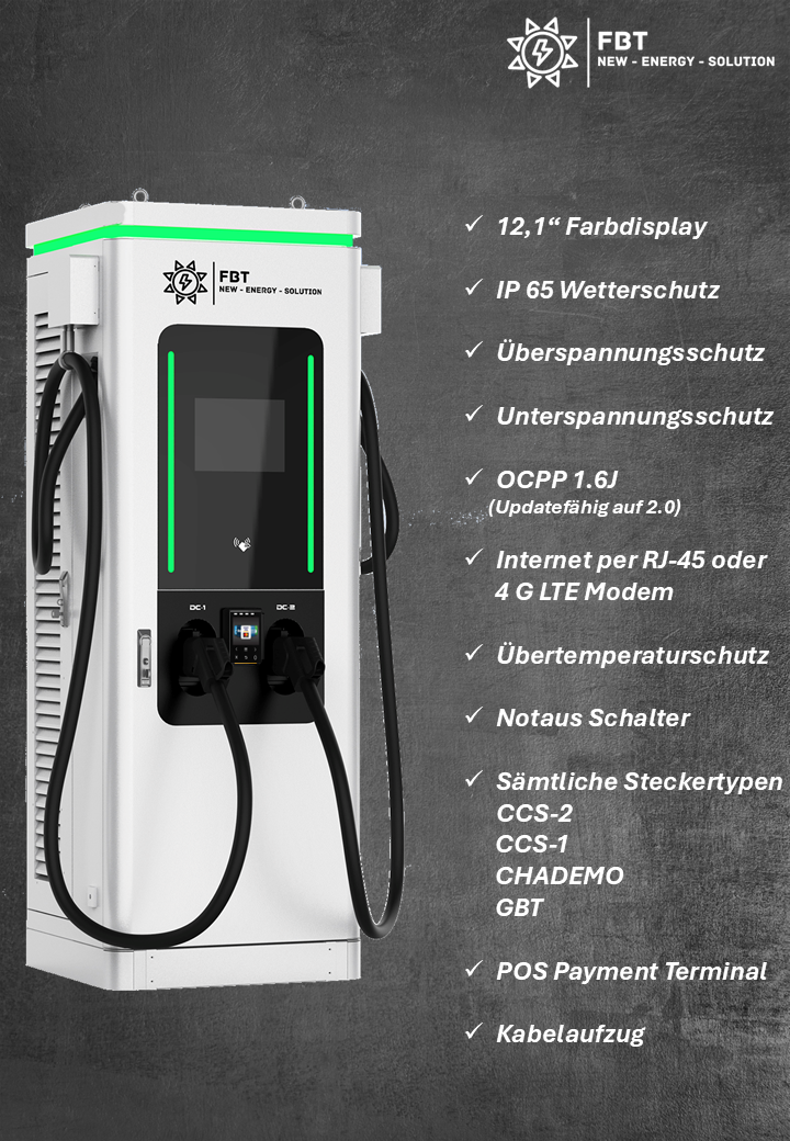 Supercharger 240 KW / DC Ladestation / Schnellladegerät / 60 - 300 KW